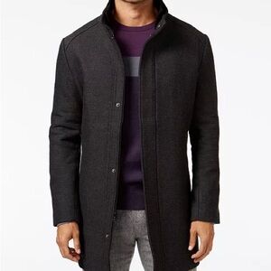 Alfani Charcoal Trench Coat for Men
